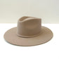Emery Merino Wool Teardrop Rancher Hat - Desert Sand