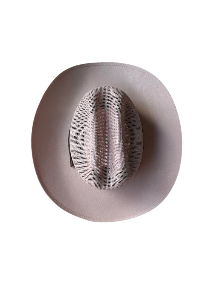 Luckenbach Mesh Top Structured Cowboy Hat - Pale Dusty Rose