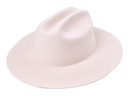 The Quinn Cattlemen Wool Felt Hat - Ivory