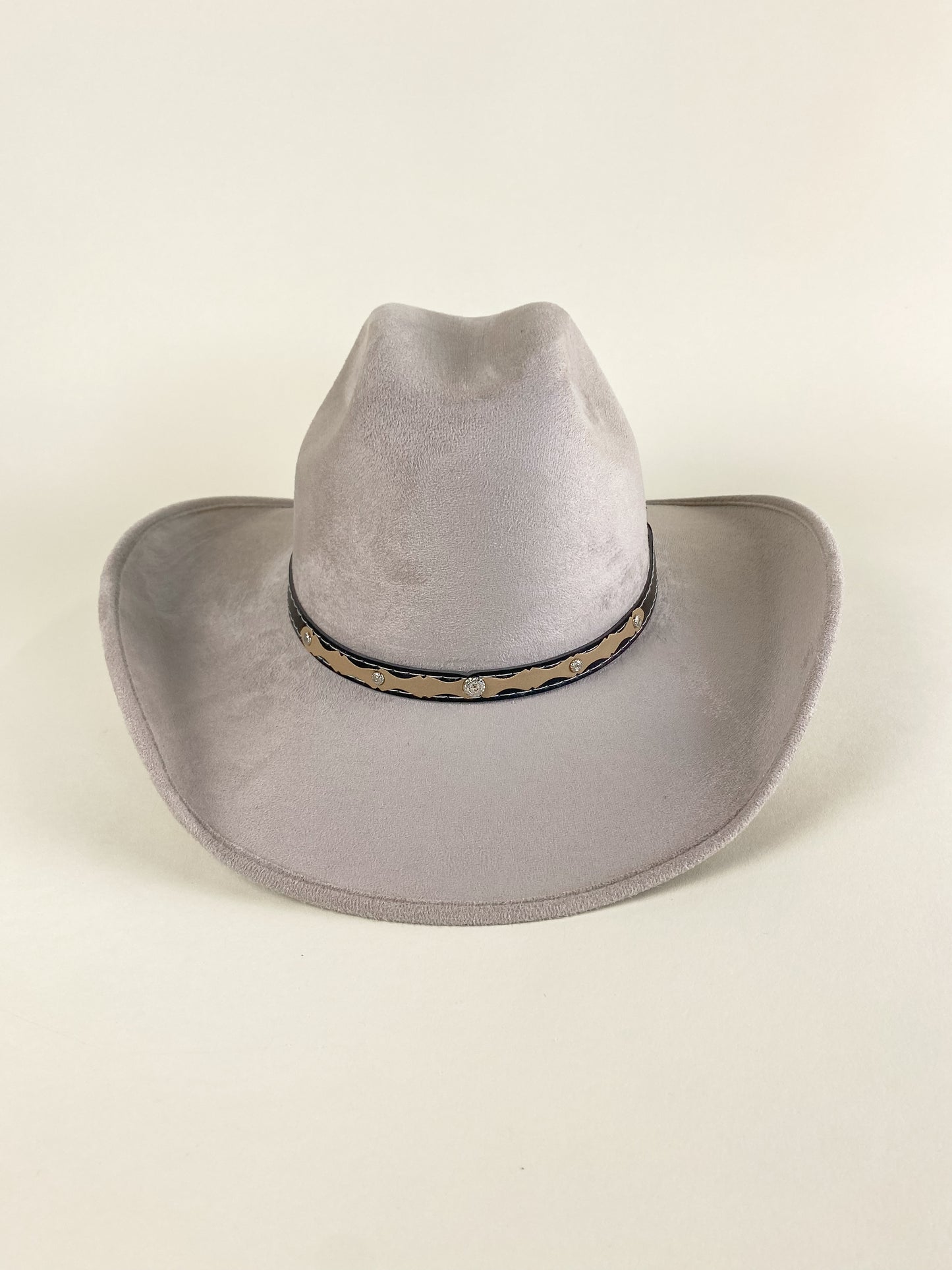 Austin Vegan Suede Cowboy Hat- Light Sand