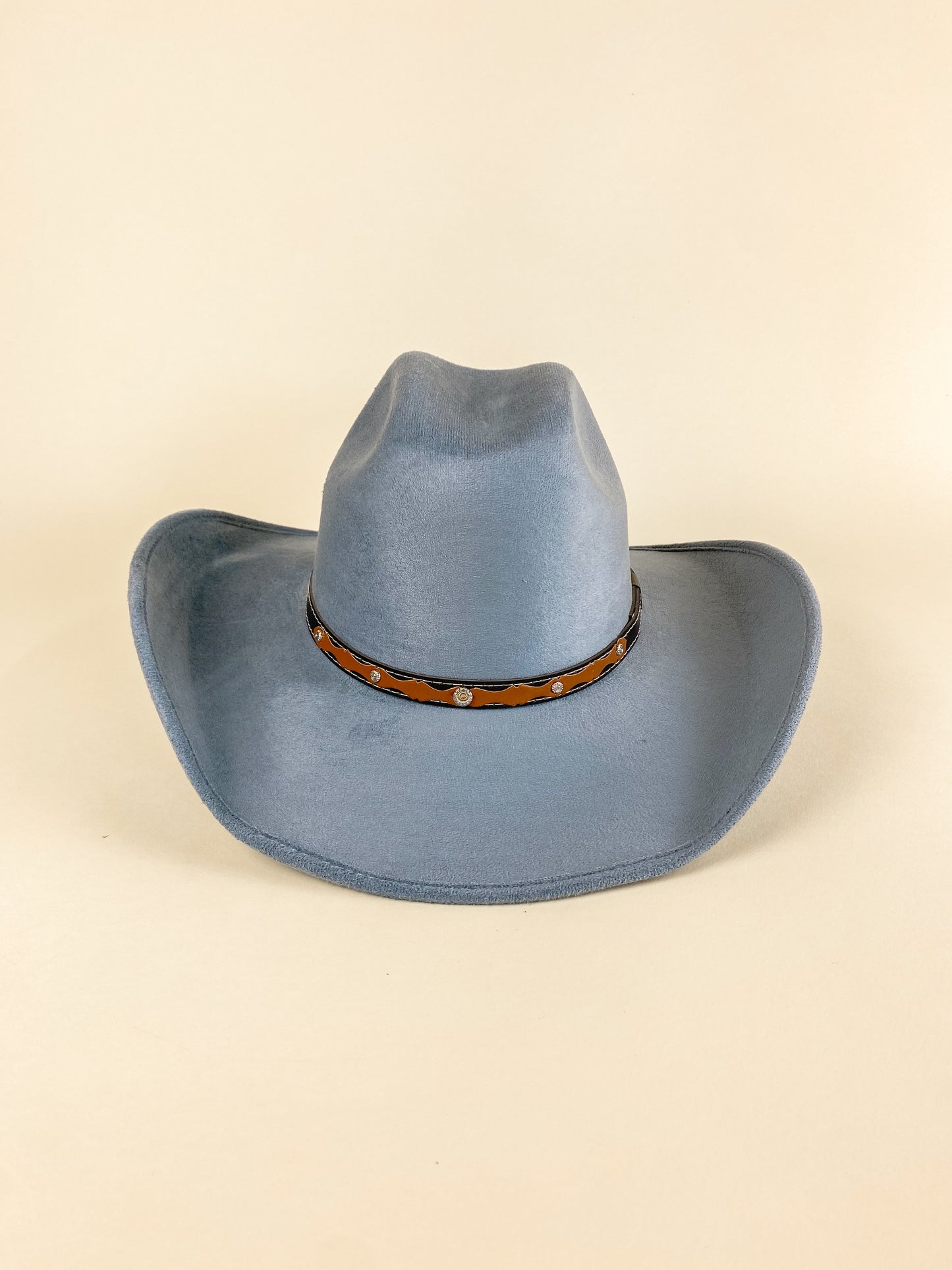 Austin Vegan Suede Cowboy Hat- Peacock