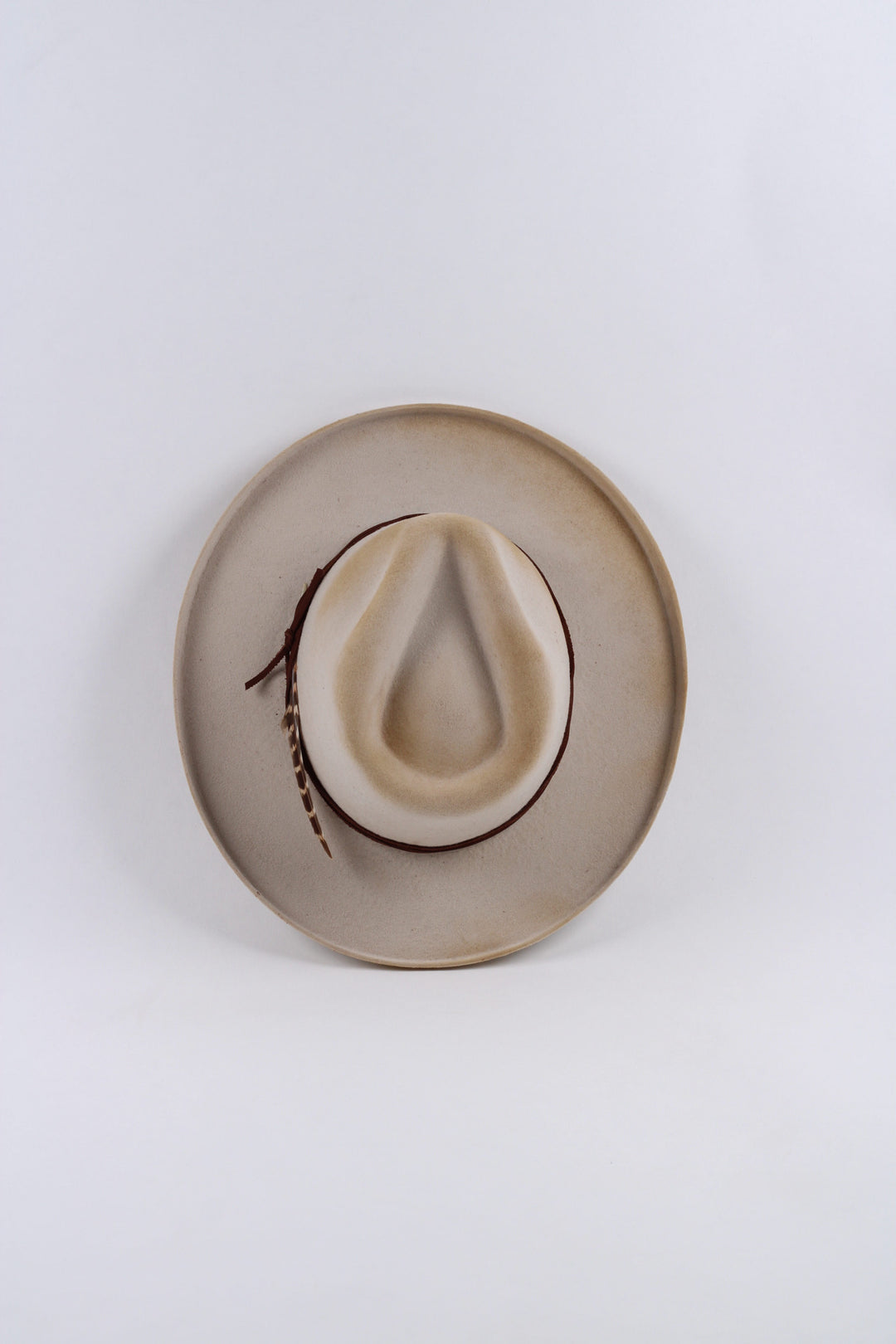 Risen West - Calloway Vintage Pencil Brim Rancher - Wool Felt - Cream