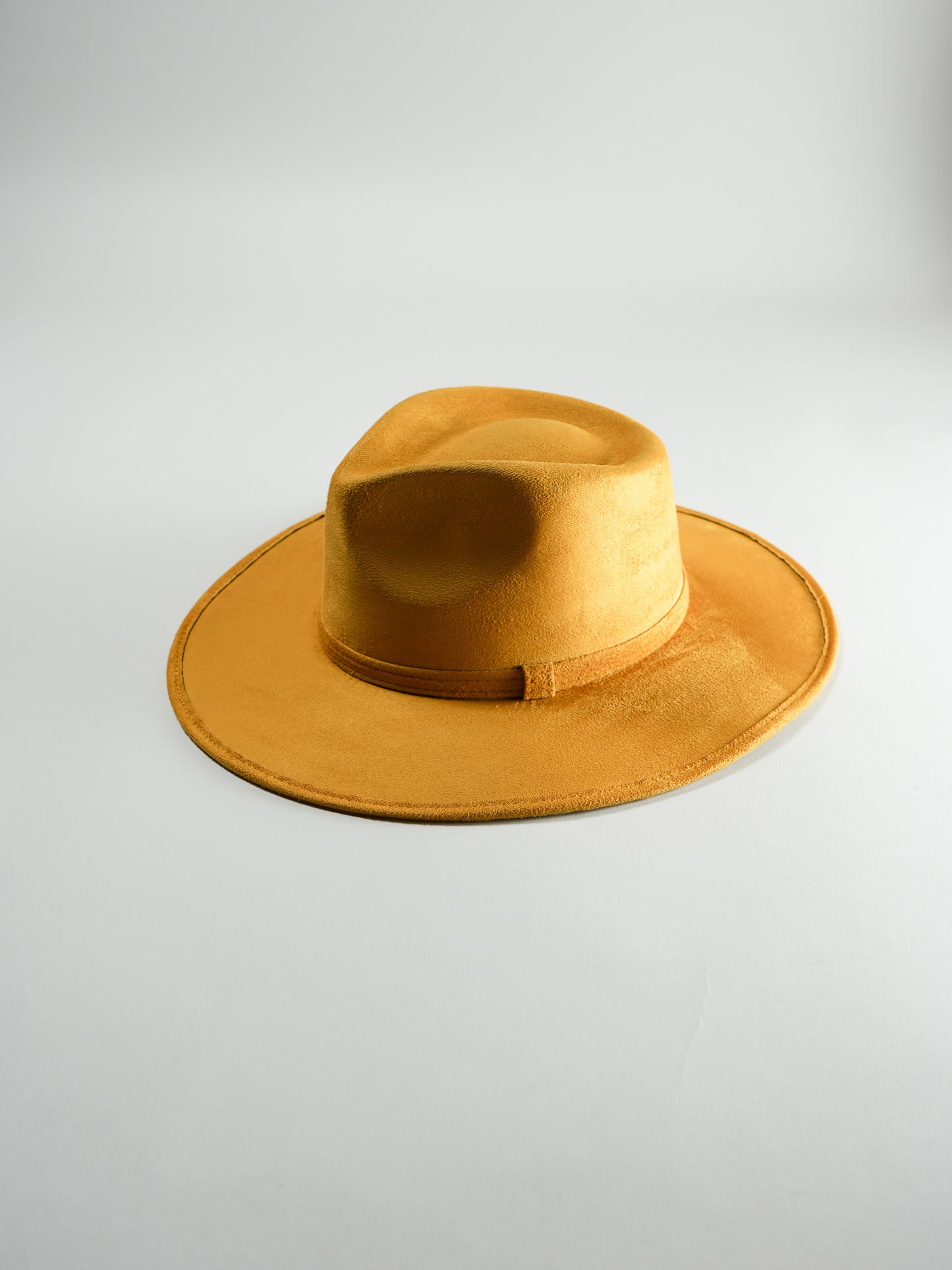 PREORDER Vegan Suede Rancher Hat - Mustard