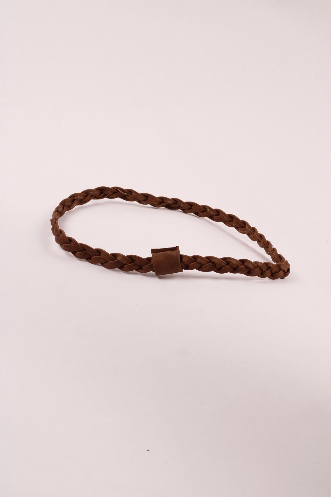 Forged Braided Faux Leather Hat Band