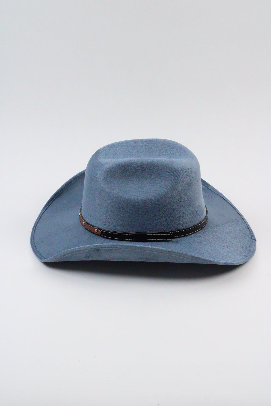 Austin Vegan Suede Cowboy Hat- Steel Blue