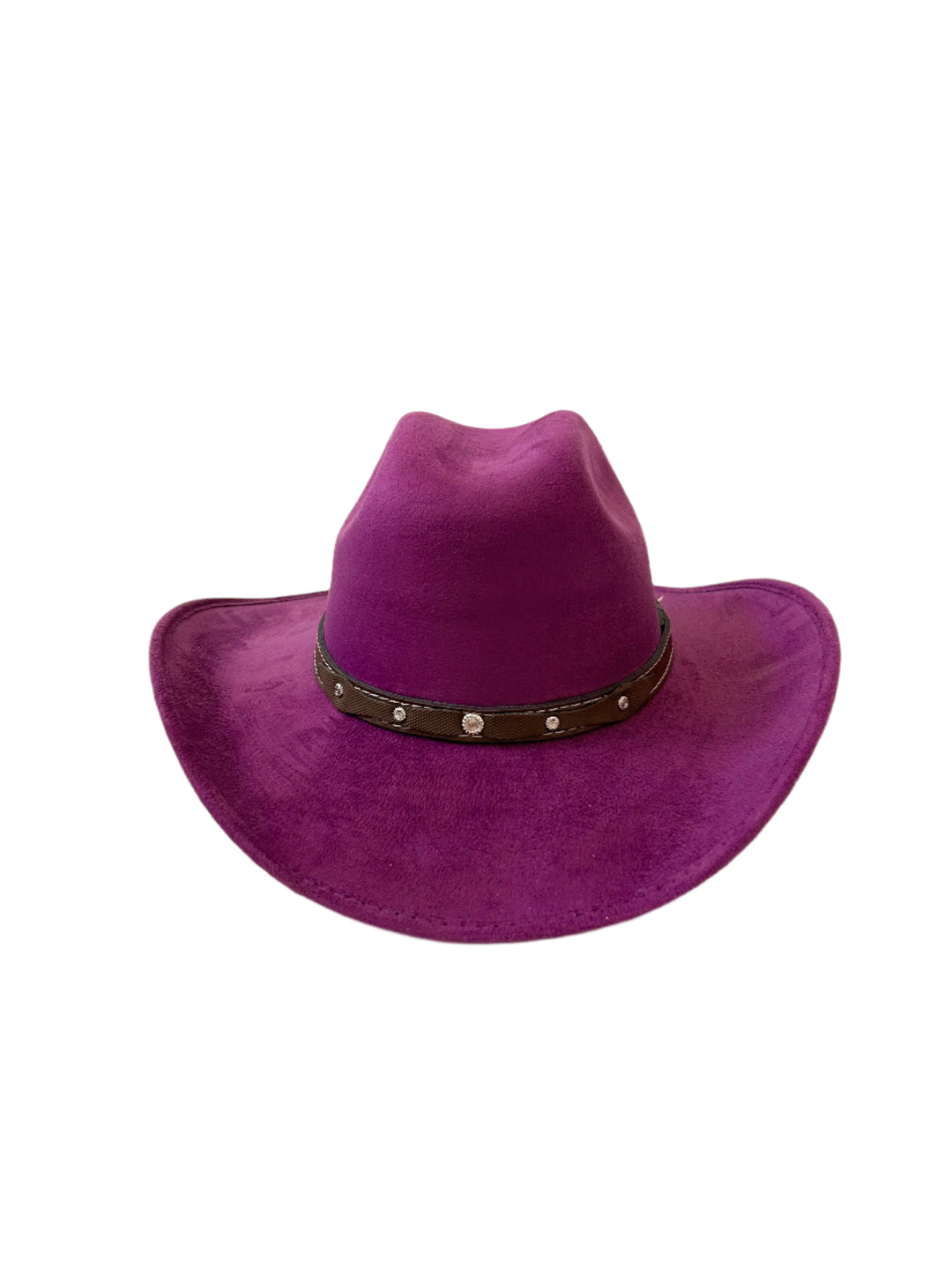 Kids Vegan Suede Austin Hat - Purple