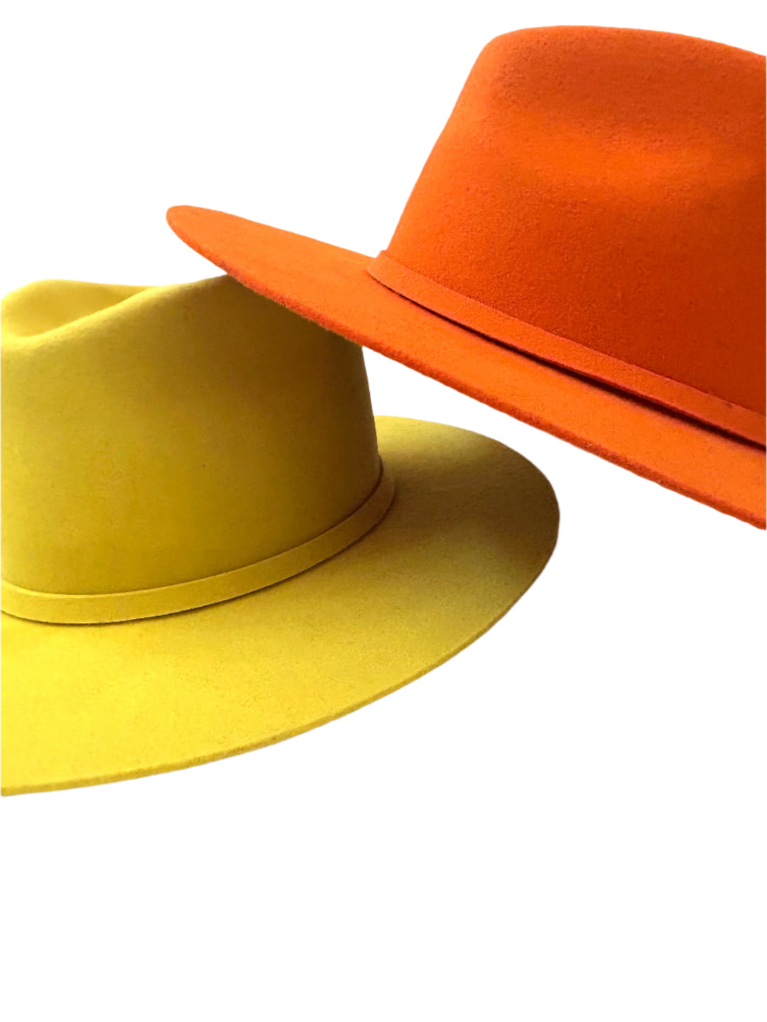 Emery Merino Wool Teardrop Rancher Hat - Orange