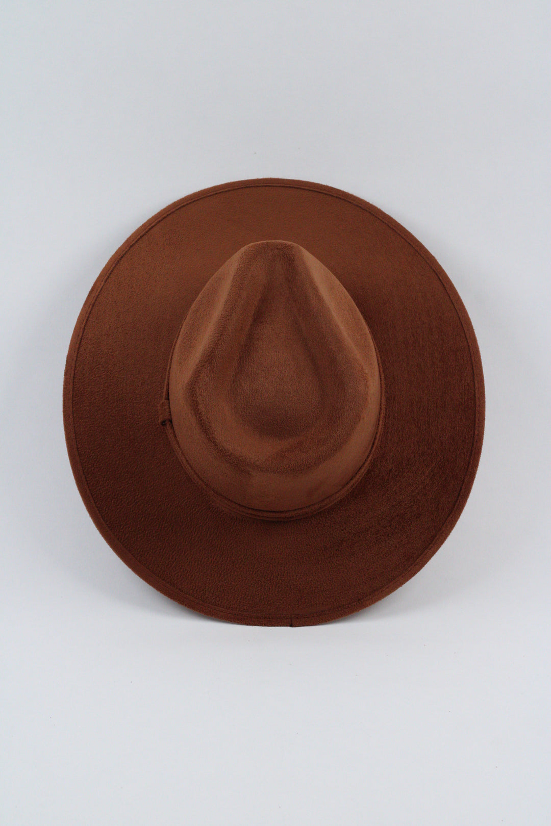 Vegan Suede Rancher Hat - Caramel