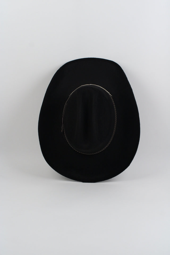 Texana Vegan Suede Cowboy Hat - Black