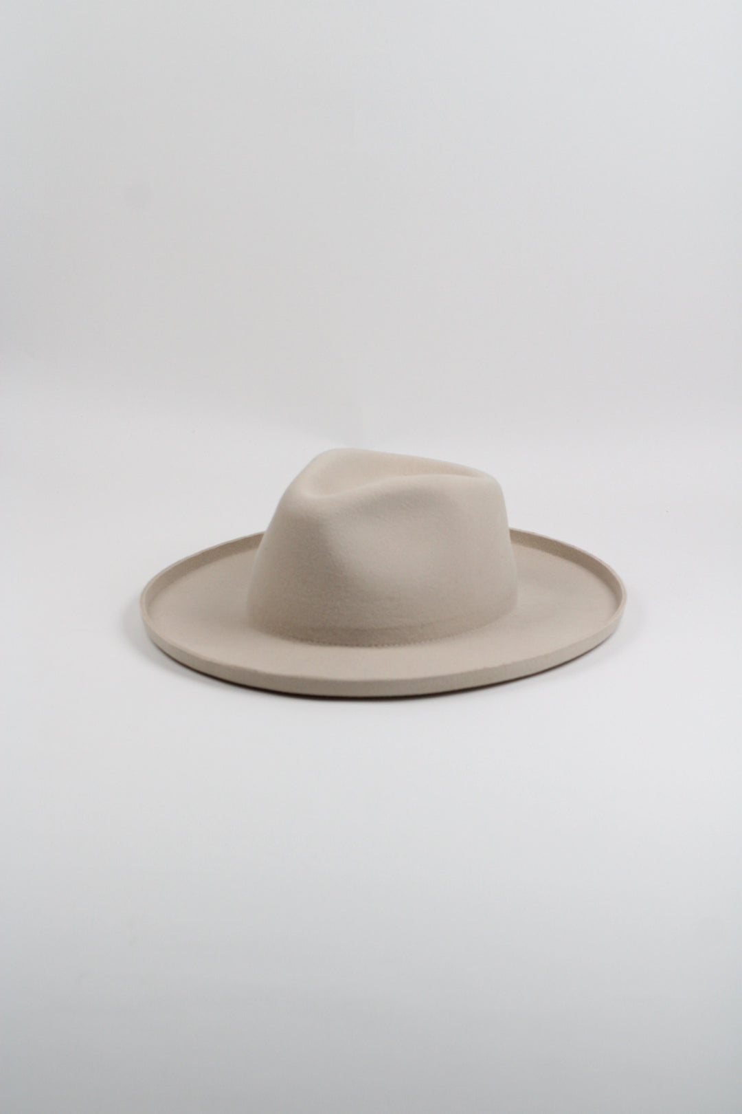 The Tucson Pencil Brim Rancher - Wool Felt - Ivory