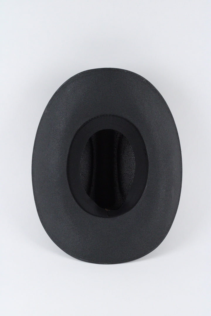 Luckenbach Cattlemen Mesh Top Structured Cowboy Hat - Black