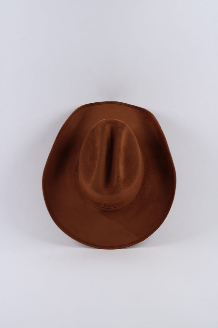 Texana Vegan Suede Cowboy Hat Classic - Caramel