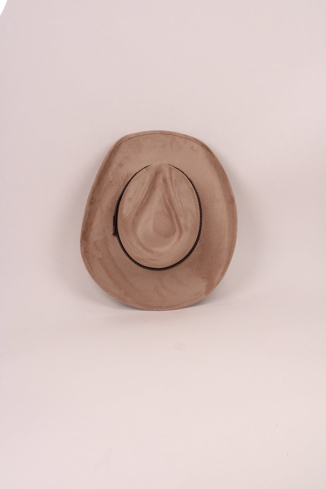 Santa Fe Vegan Suede Cowboy Rancher Hat- Sand
