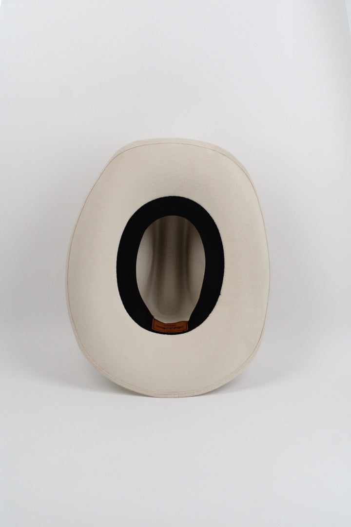 Texana Vegan Suede Cowboy Hat - Ivory