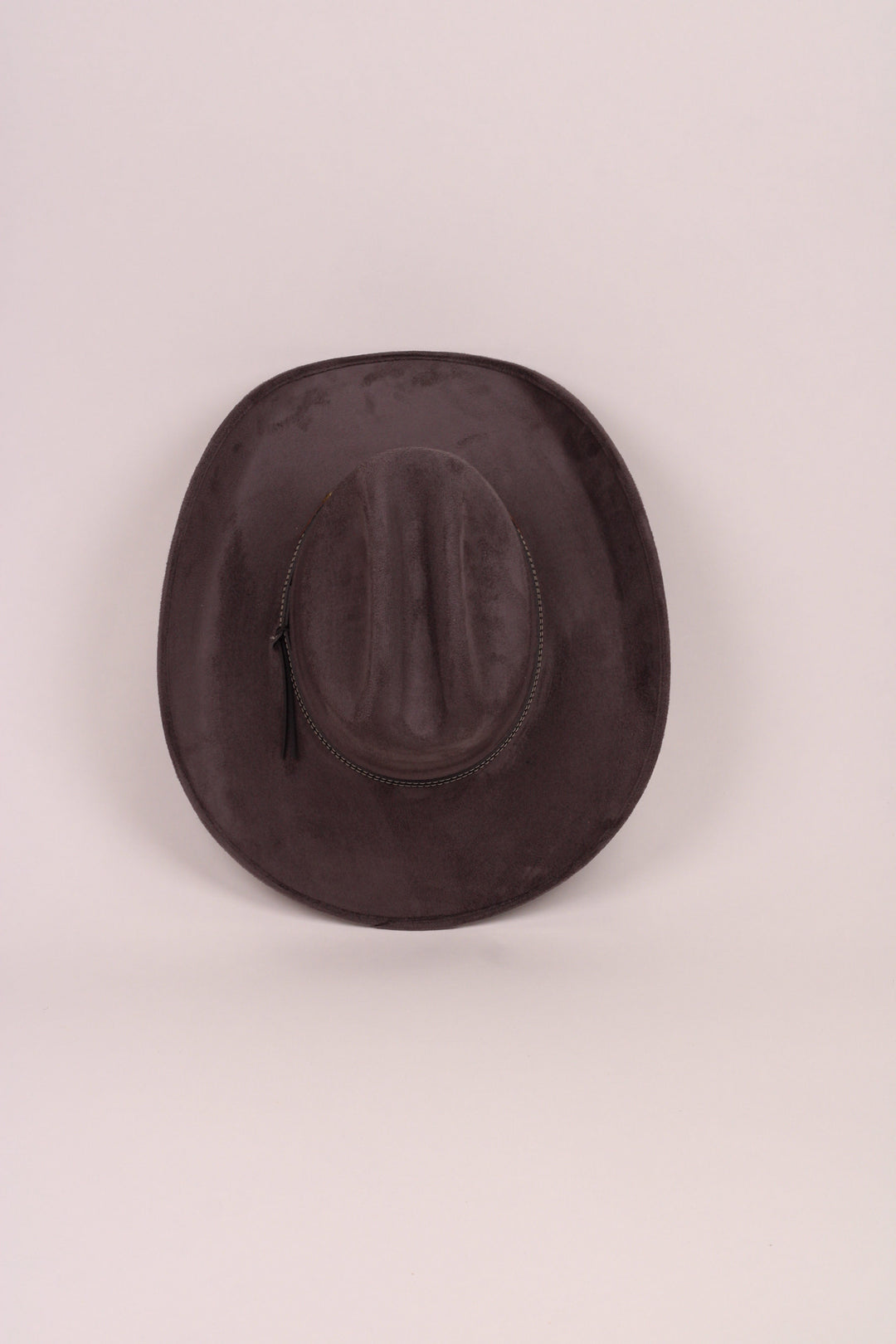 Texana Vegan Suede Cowboy Hat - Charcoal