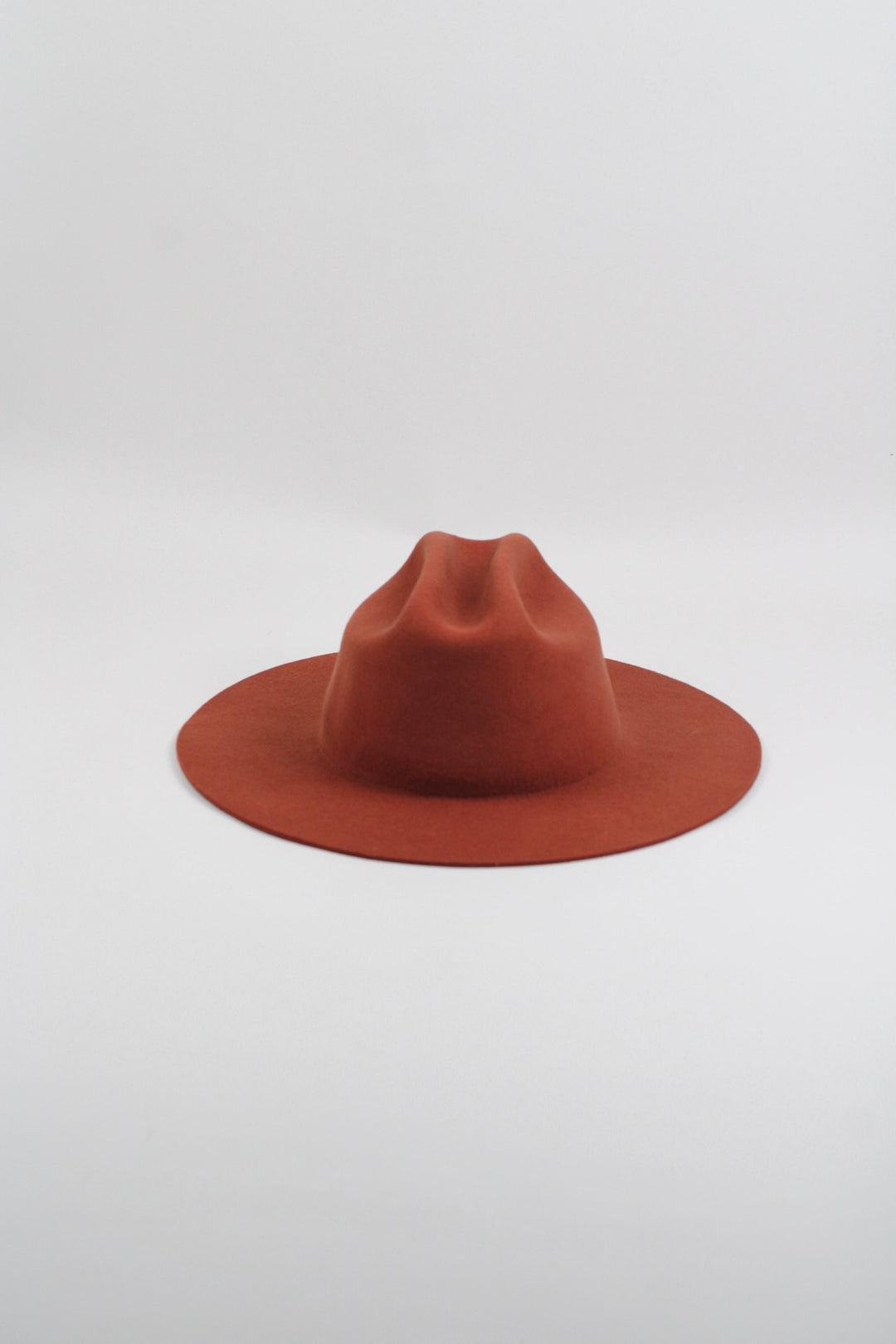 The Quinn Cattlemen Wool Felt Hat - Brick