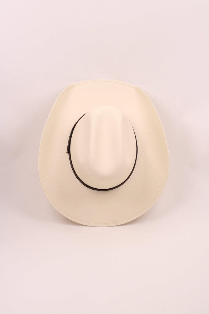 Lonestar Bull Rider Straw Cowboy Hat - Ivory