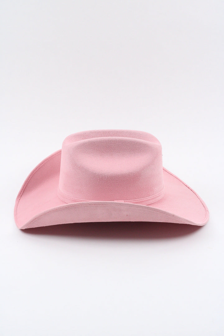 Texana Vegan Suede Cowboy Hat Classic - Blush Pink