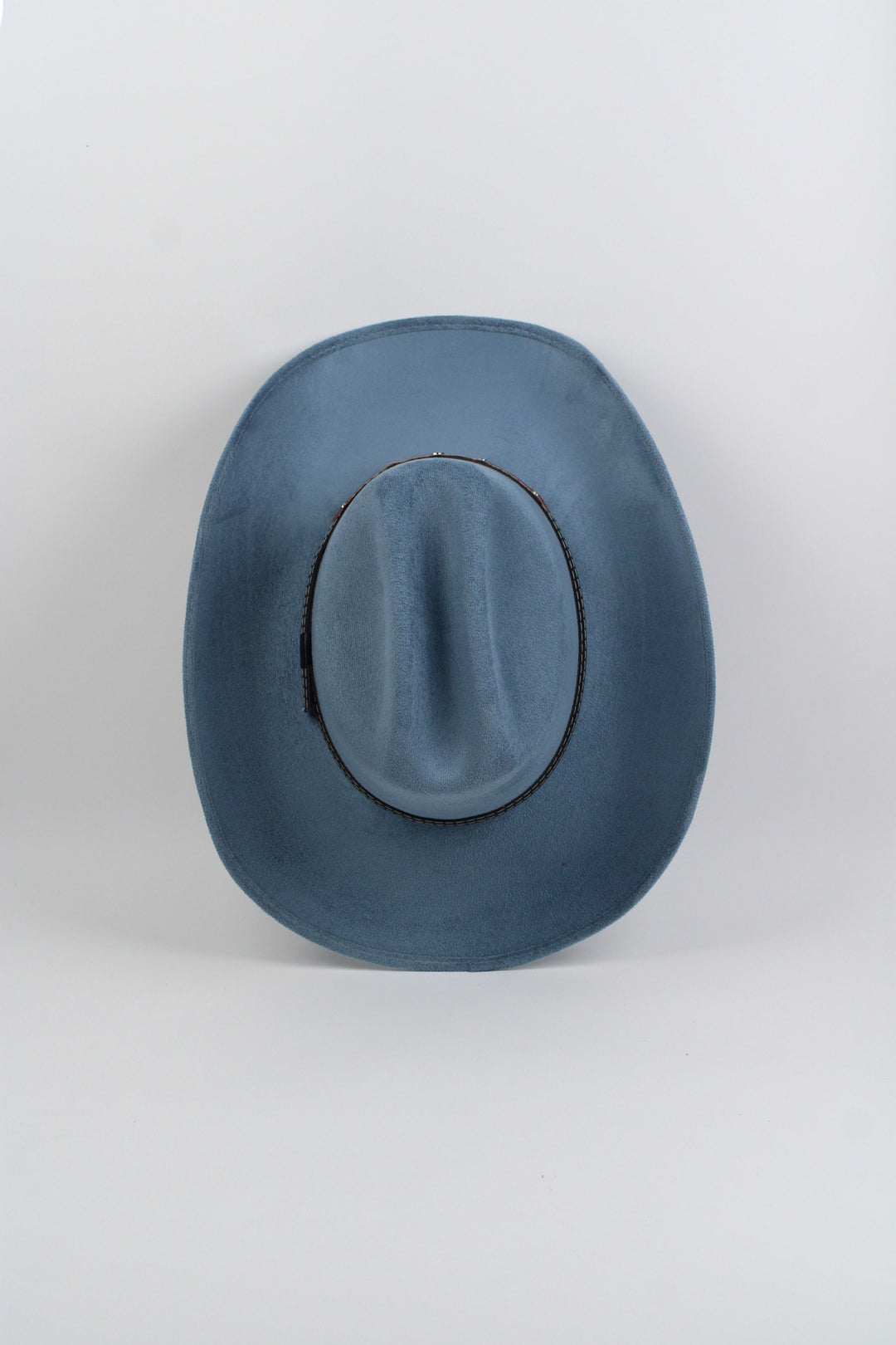 Texana Vegan Suede Cowboy Hat - Peacock Blue