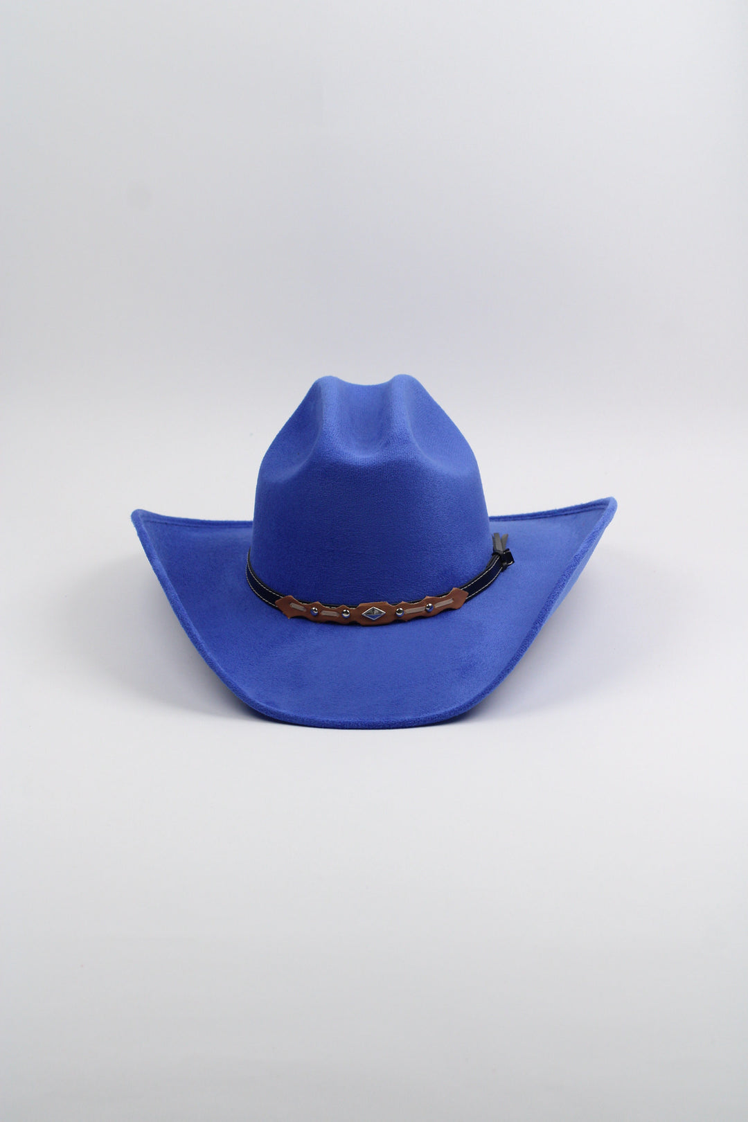 Texana Vegan Suede Cowboy Hat - Royal Blue