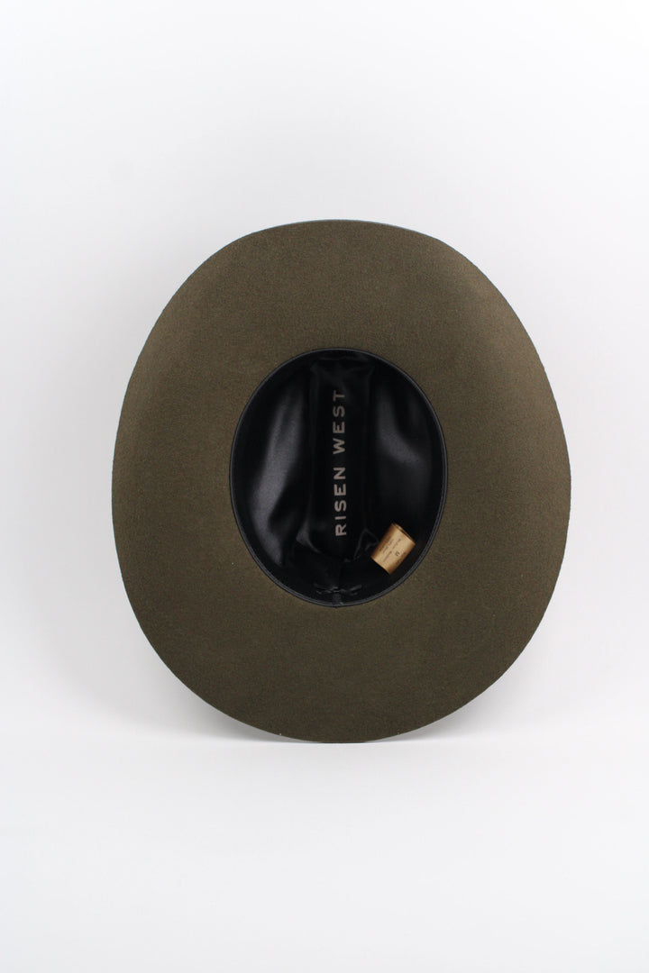 Risen West Mustang Cowboy Hat - Dark Olive