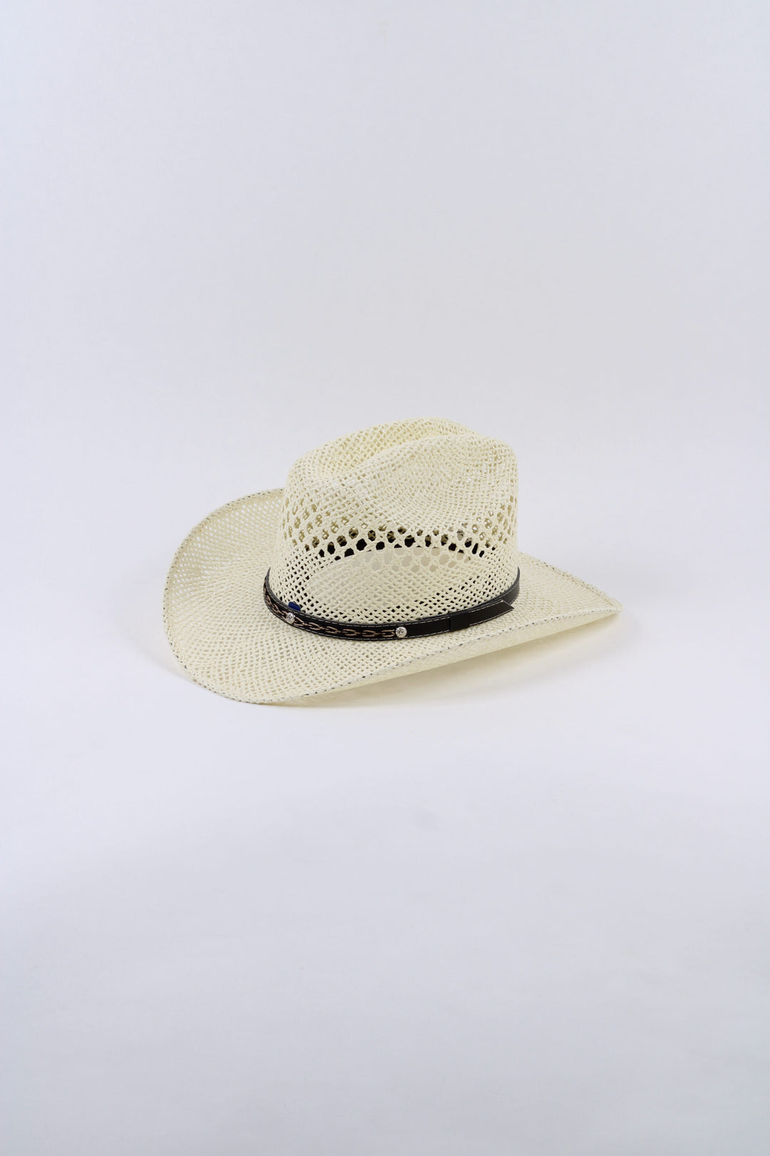The Montecito Raffia Cowboy Hat - Ivory