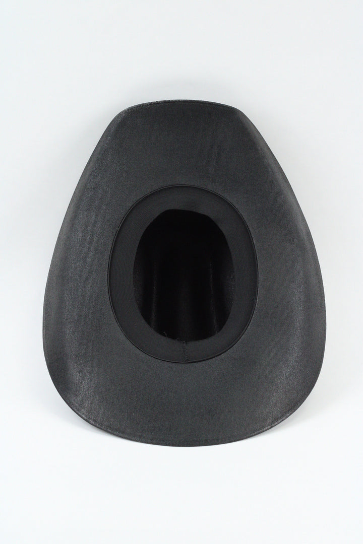 Lonestar Bull Rider Straw Cowboy Hat - Black