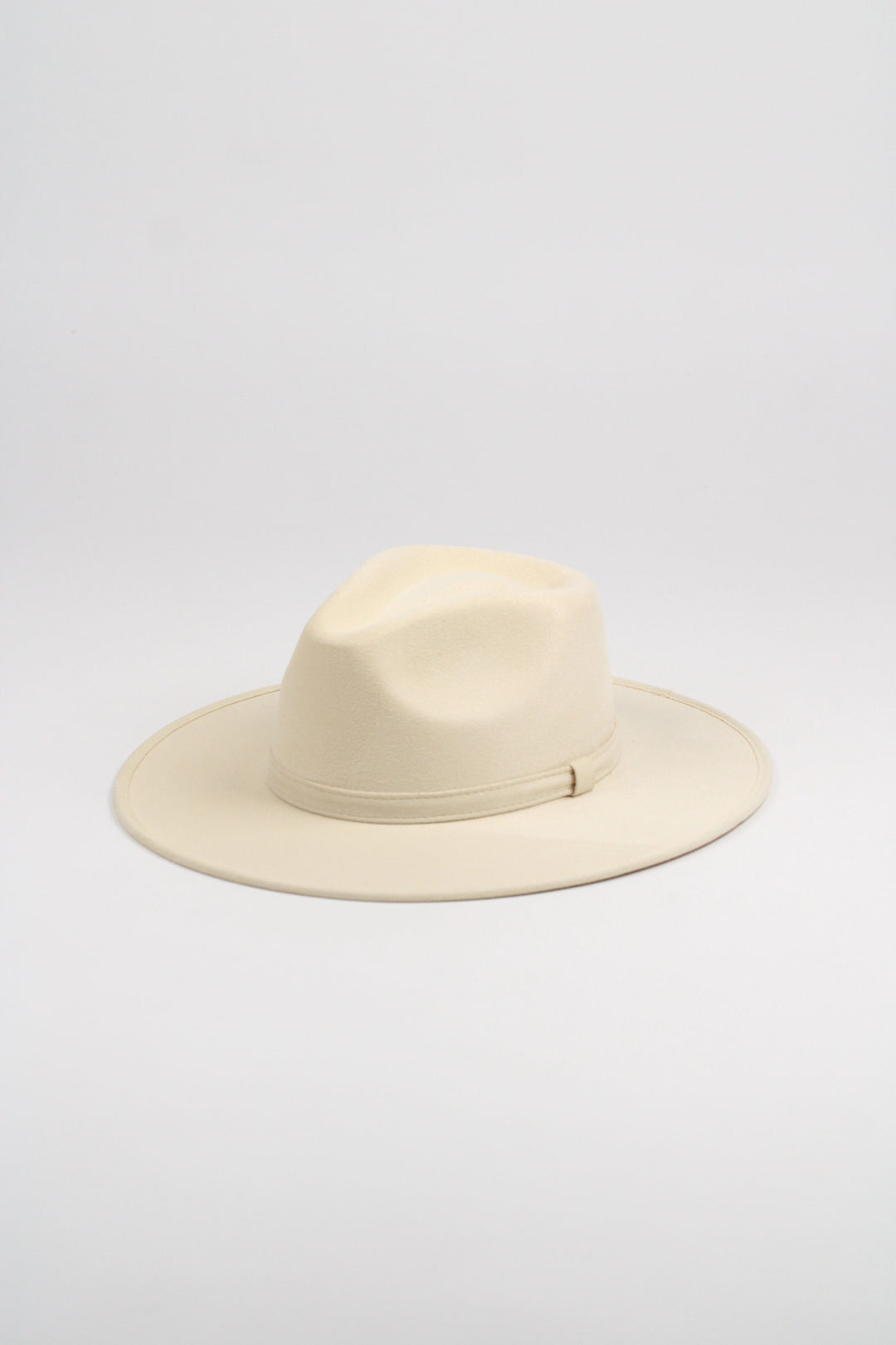 Vegan Suede Rancher Hat- Buttercream