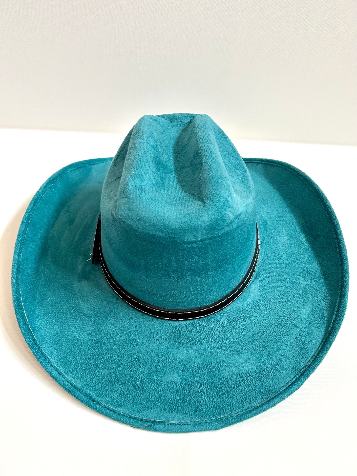 Imperfect Vegan Suede Hat - Austin - Teal Blue