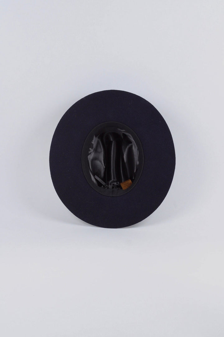 The Quinn Cattlemen Wool Felt Hat - Navy Blue (Clearance Final Sale)