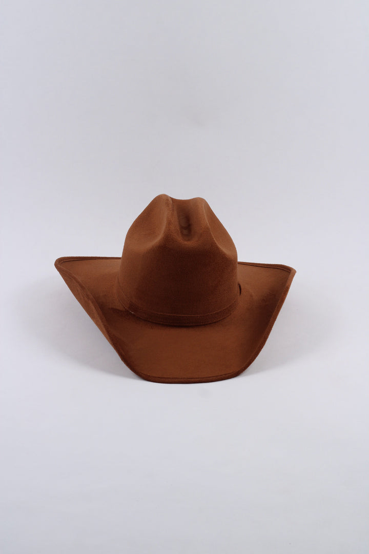 Texana Vegan Suede Cowboy Hat Classic - Caramel