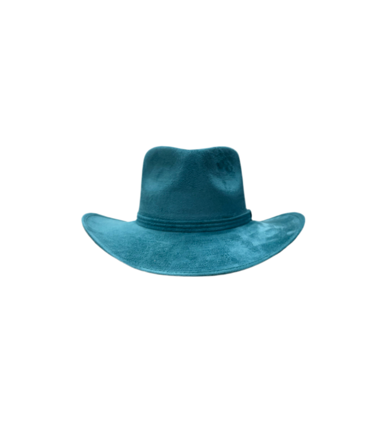 Amarillo Vegan Suede Cowboy Rancher Hat- Turquoise