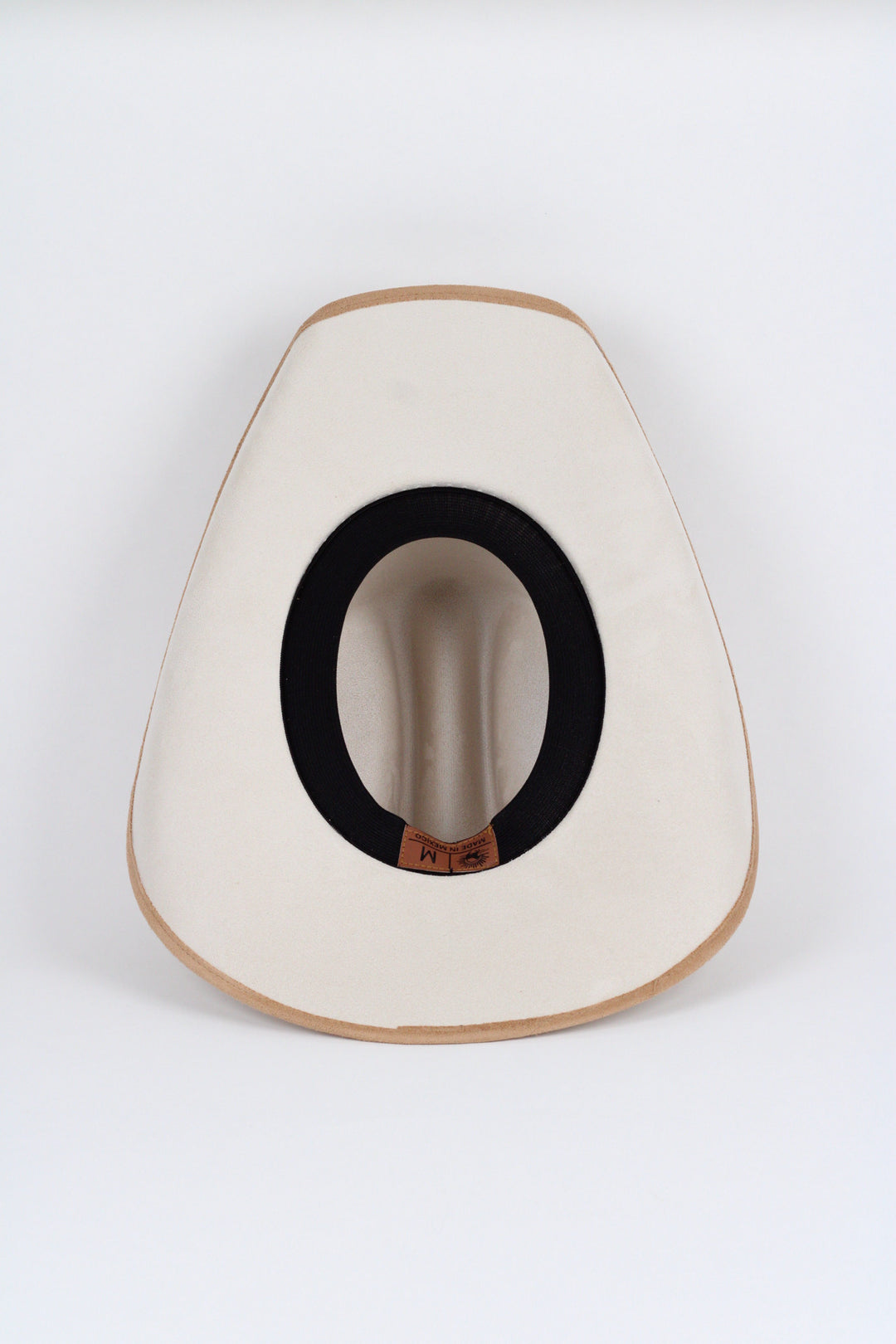 Texana Vegan Suede Cowboy Hat -Duo Tone - Ivory + Cappuccino