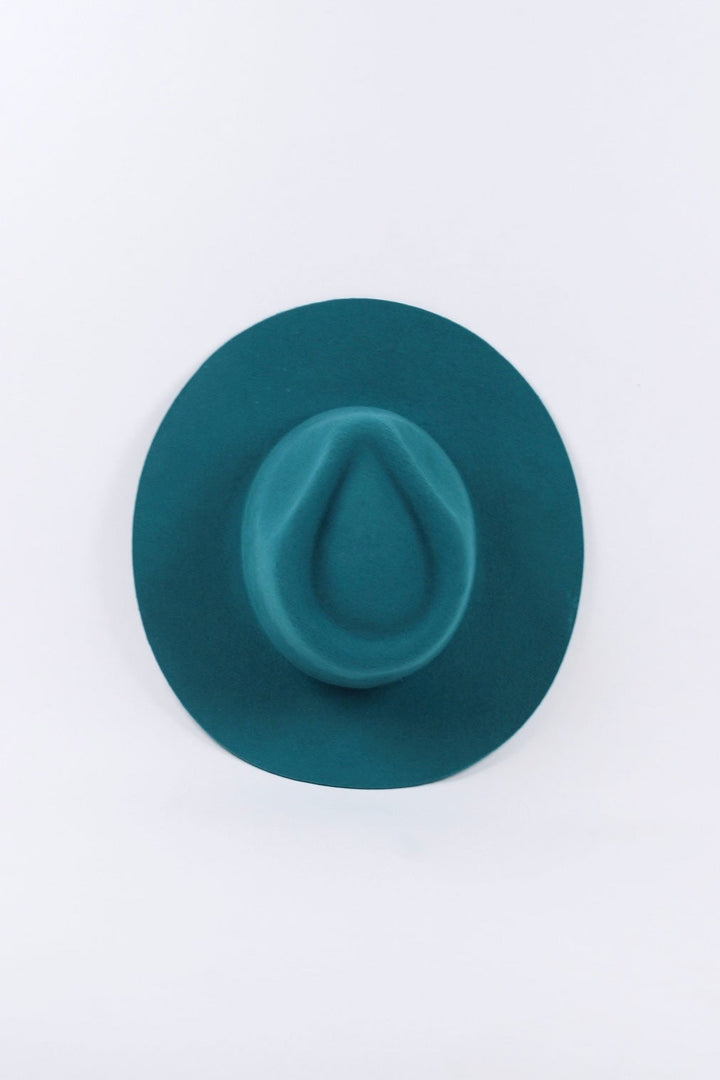 The Paige Rancher - Wool Felt - Turquoise (Clearance Final Sale)