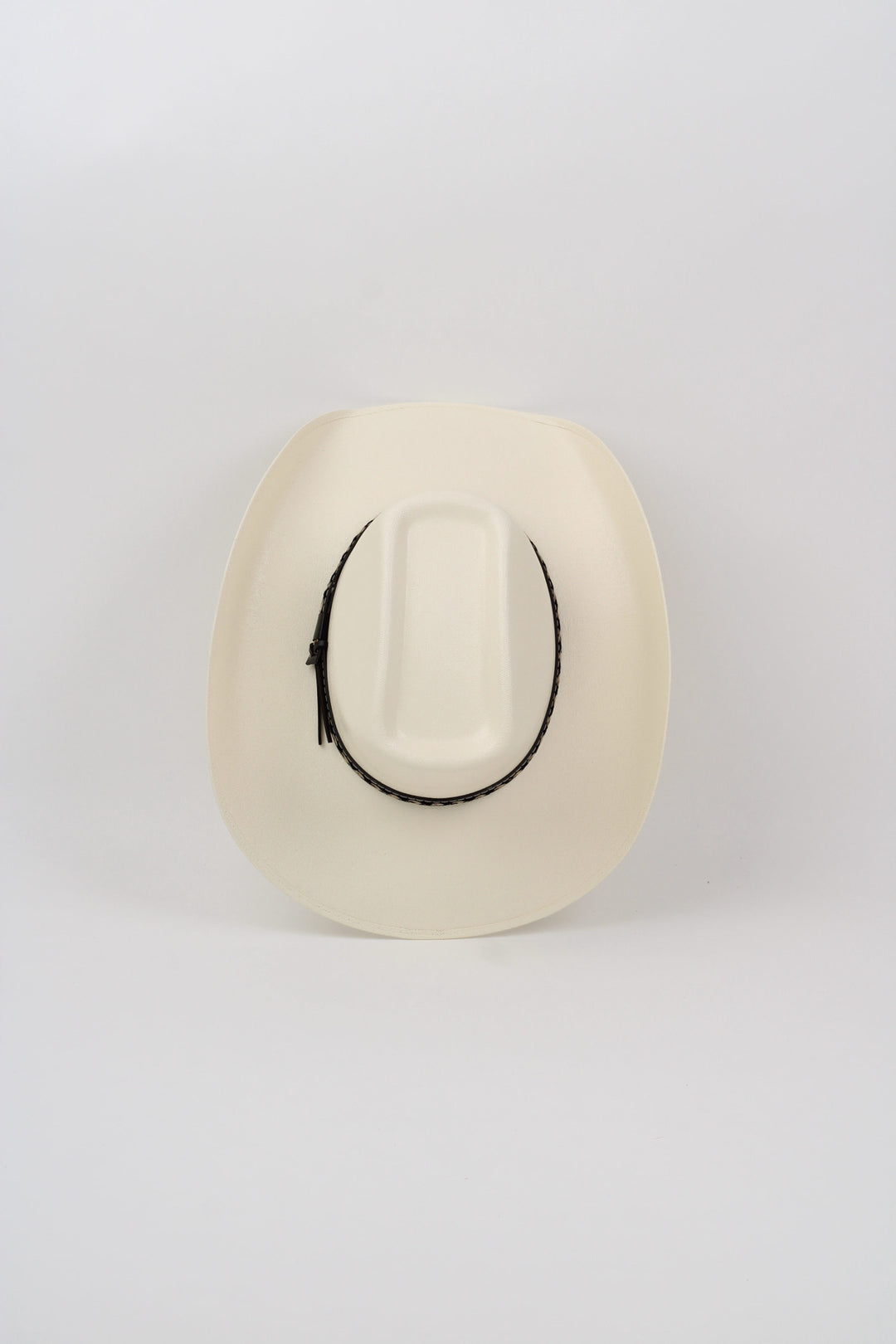 El Paso Brick Top Structured Cowboy Hat - Ivory