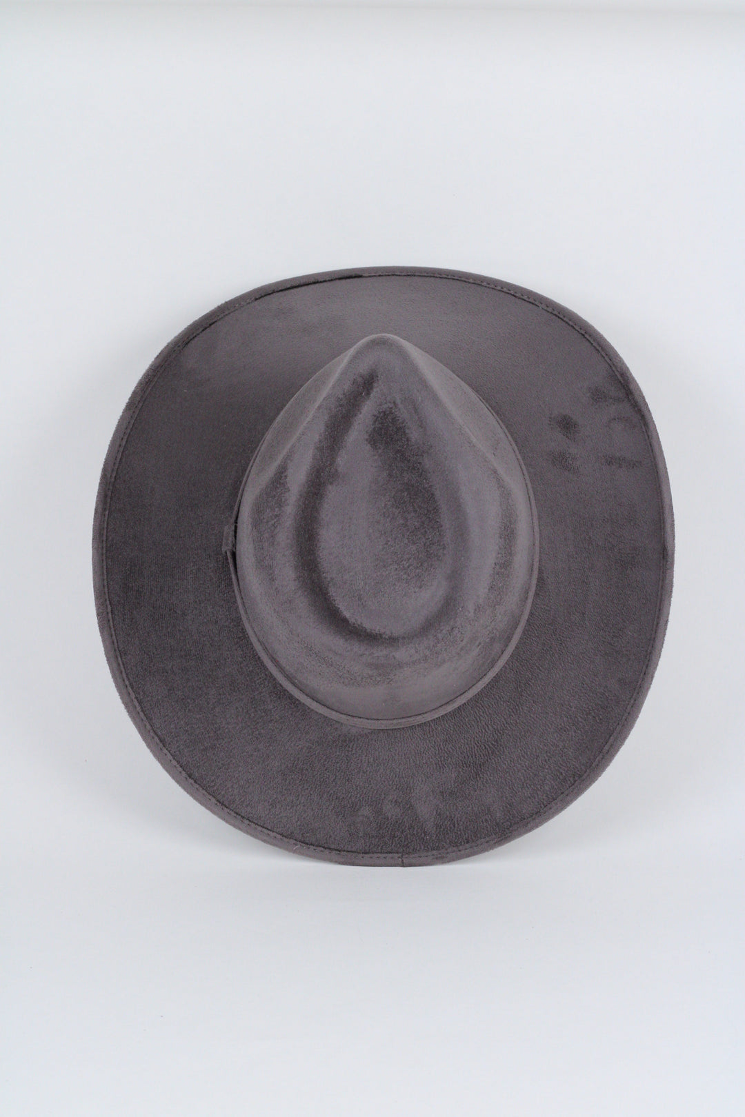 Amarillo Vegan Suede Cowboy Rancher Hat- Charcoal Grey