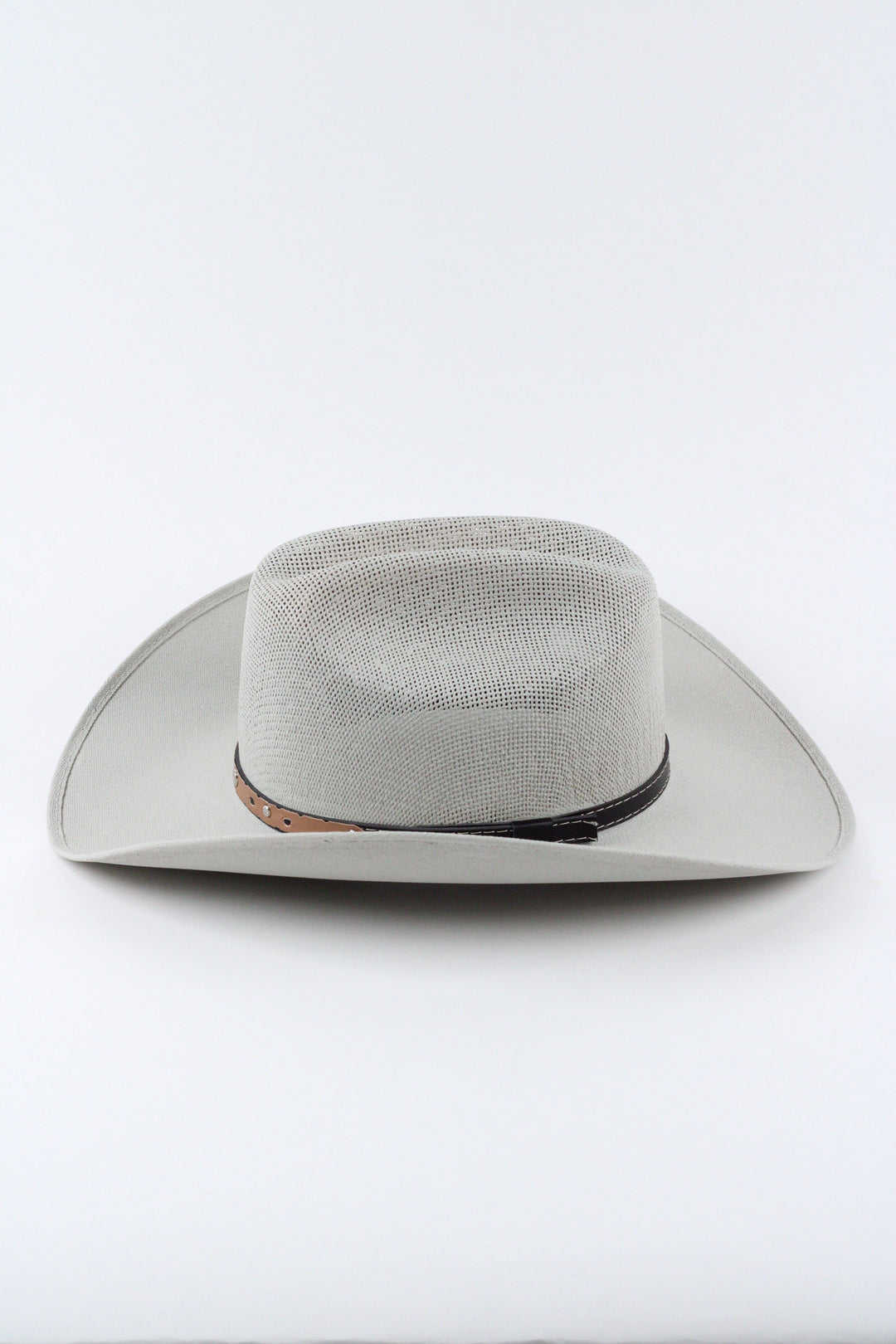 Luckenbach Cattlemen Mesh Top Structured Cowboy Hat - Light Grey