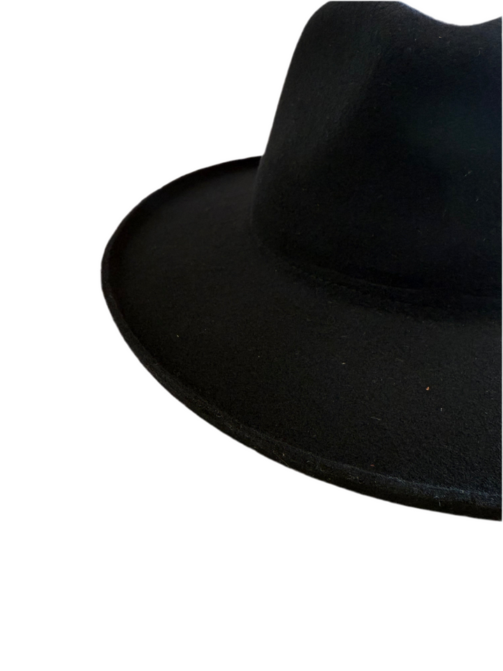 The Tucson Pencil Brim Rancher - Wool Felt - Black