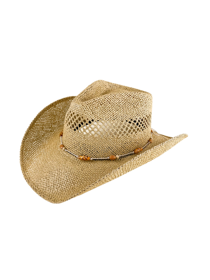 Bayside Rancher Raffia Hat - Cappuccino