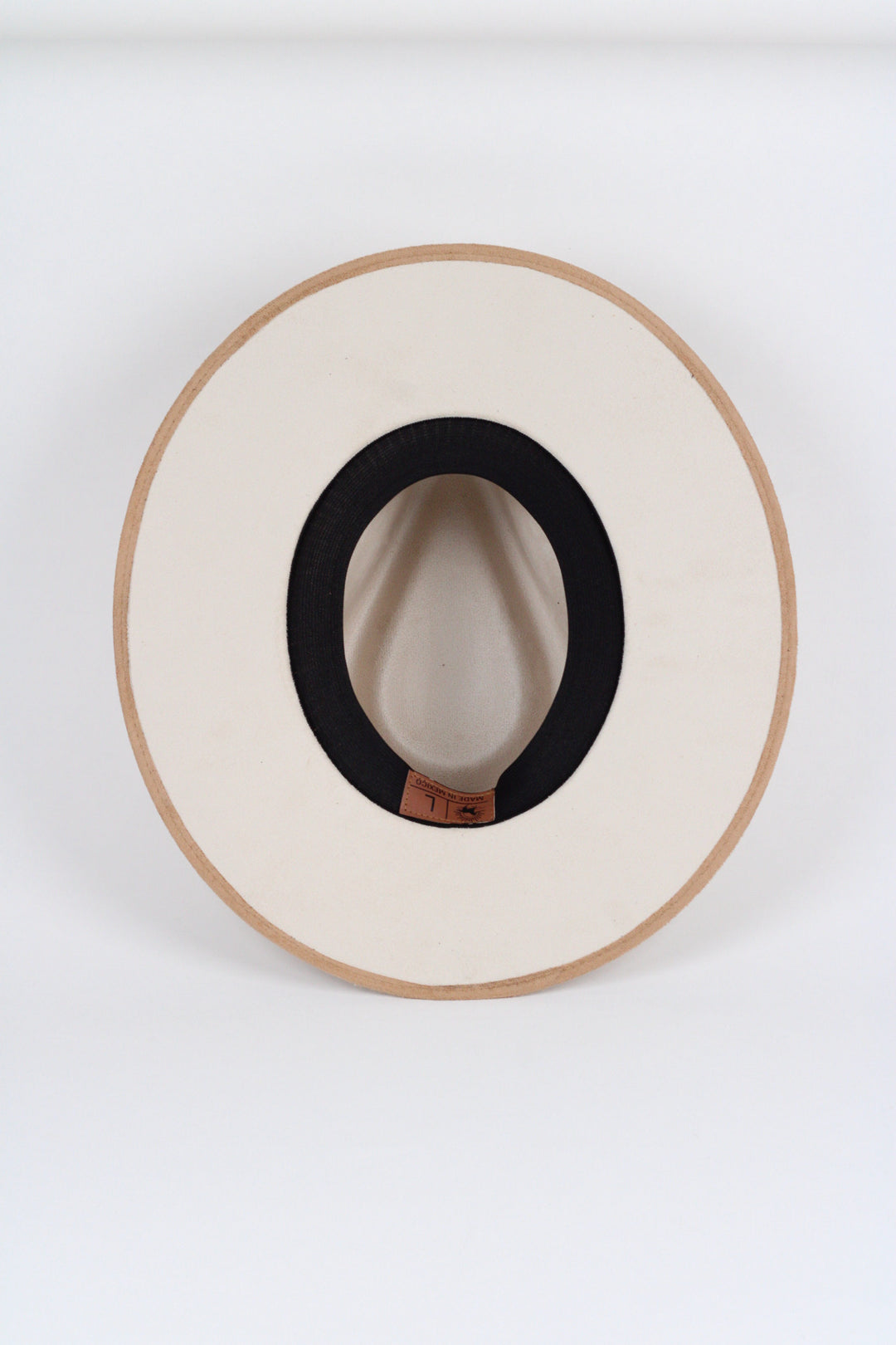 Vegan Suede Rancher Hat - Duo Tone - Ivory + Cappuccino
