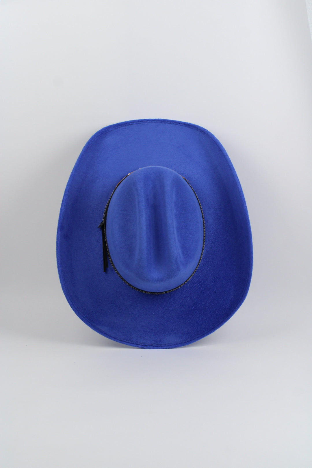 Texana Vegan Suede Cowboy Hat - Royal Blue