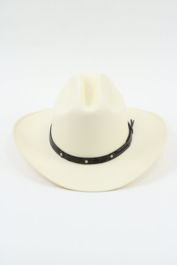 Kids Bronco Structured Cowboy Hat - Ivory
