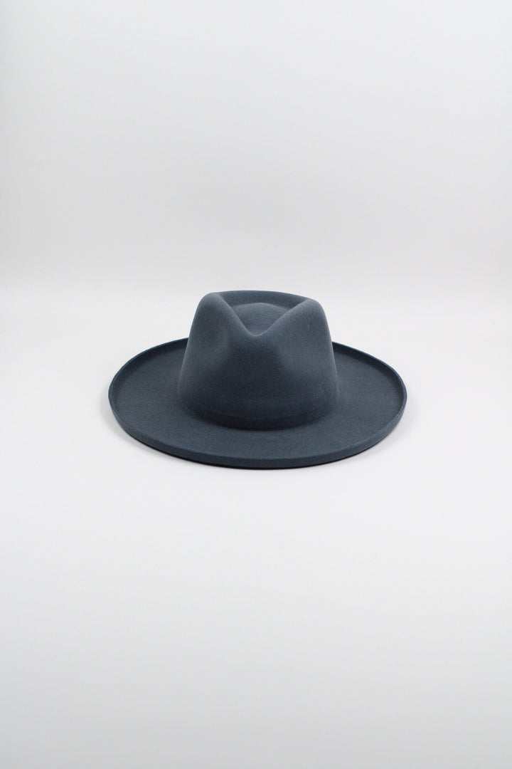 Risen West - Tucson Pencil Brim Rancher - Wool Felt - Stone Blue