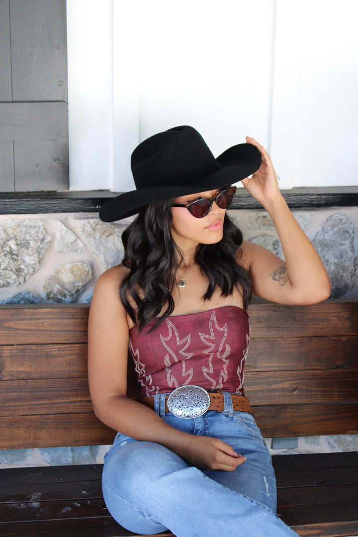 Risen West Mustang Cowboy Hat - Black