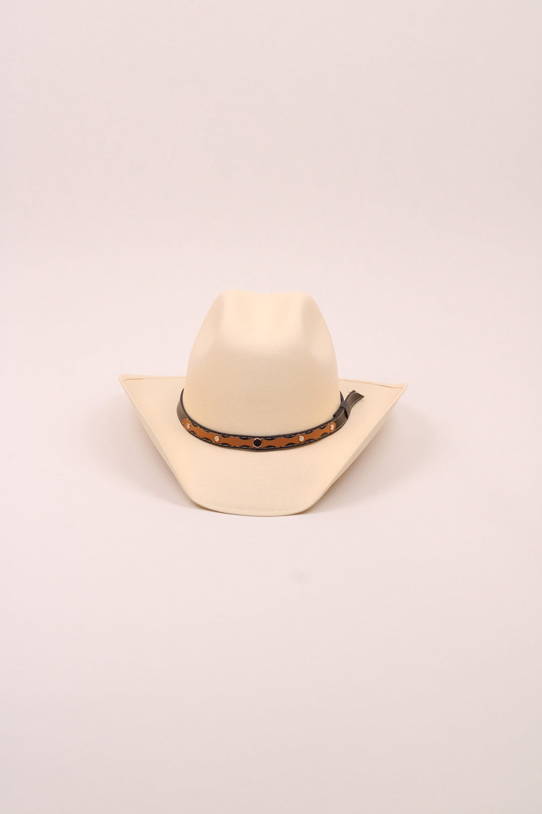 Kids Vegan Suede Austin Hat - Ivory