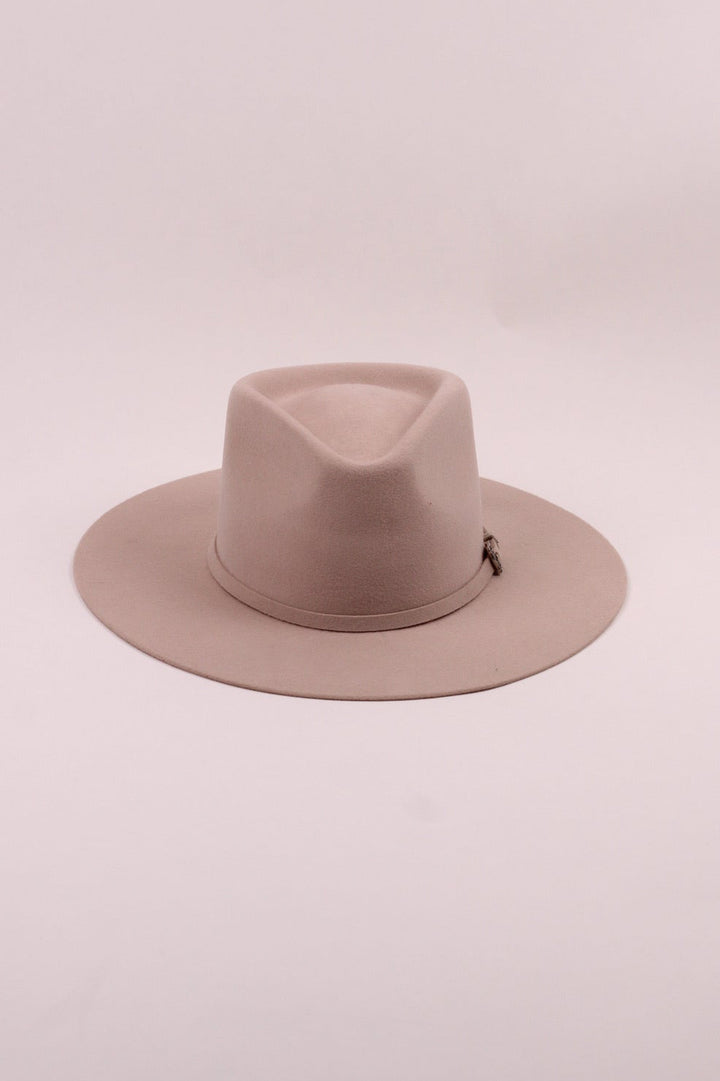 Emery Merino Wool Teardrop Rancher Hat - Desert Sand