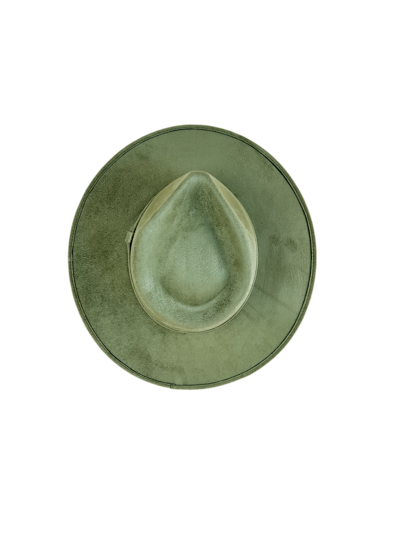 Vegan Suede Teardrop Hat- Sage