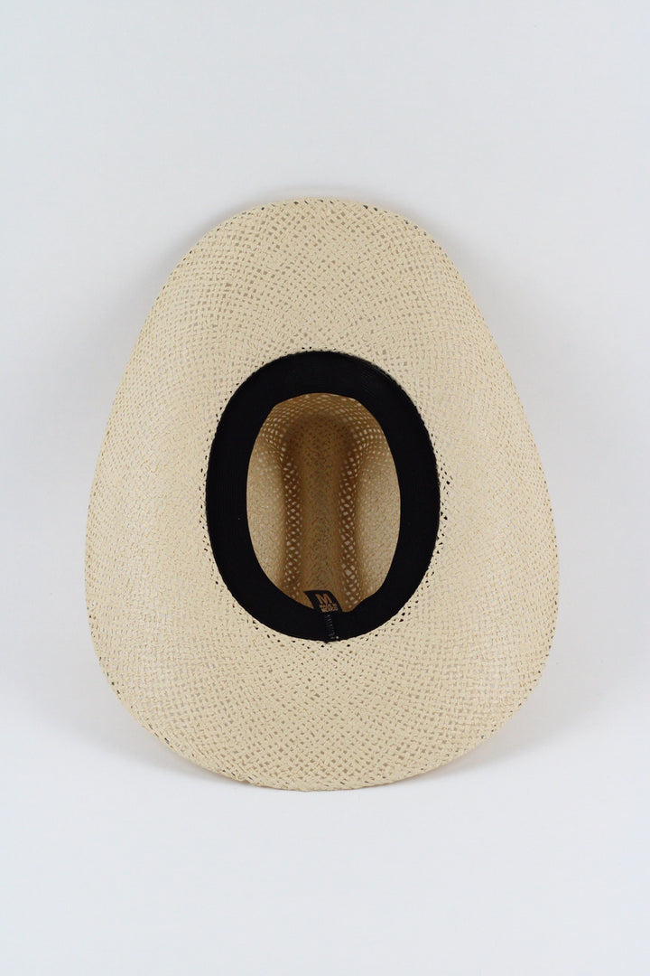 The Montecito Raffia Cowboy Hat - Beige