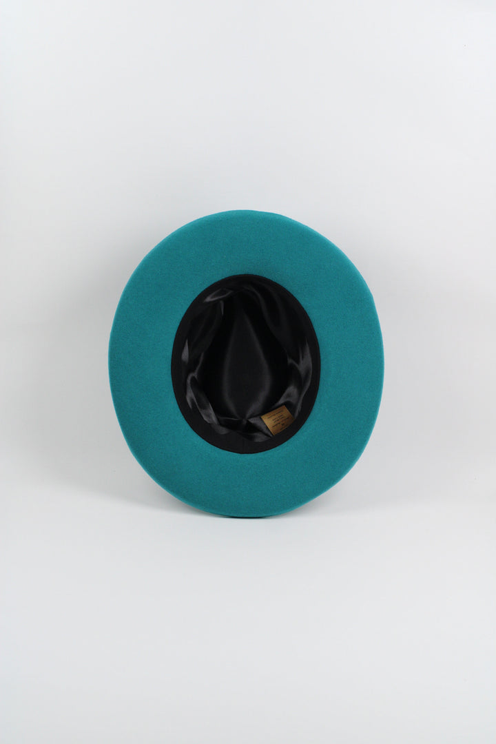 Risen West - Tucson Pencil Brim Rancher - Wool Felt - Turquoise