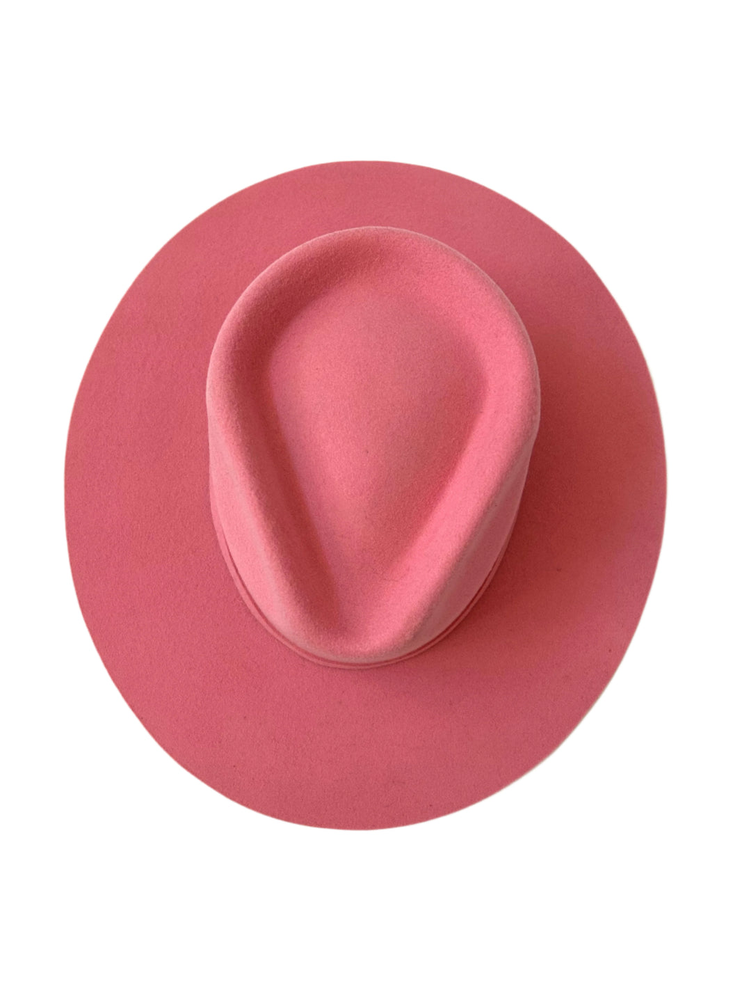 Emery Merino Wool Teardrop Rancher Hat - Pink